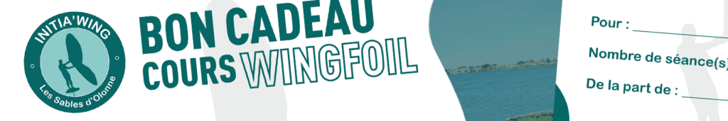 Bon cadeau pour un cours de wingfoil aux Sables d'Olonne